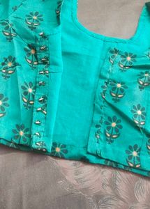 sea green beautiful flower design saree