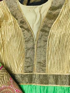 Elegant Green Anarkali Suit Set