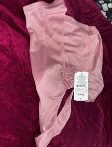 Sparkly Pink shimmery mesh halter neck tank top🎀