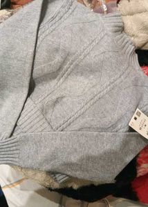 Cropped Knit Sweater