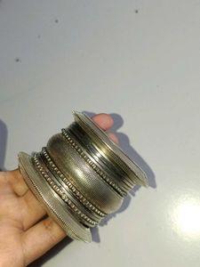 Silver Tone Stackable Bangles