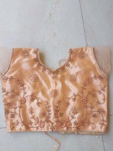 Peach Embroidered Lehenga Choli