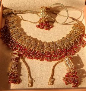 Wedding Imitation Necklace With Bangles Set