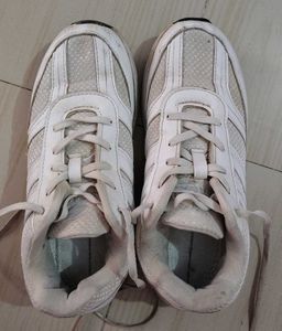 White Lace-Up Sport Sneakers Kids