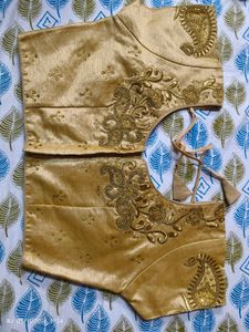Readymade Golden Embroidered Blouse