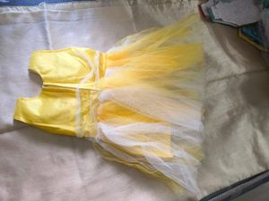 Sparkling Yellow &amp; White Lehenga Choli