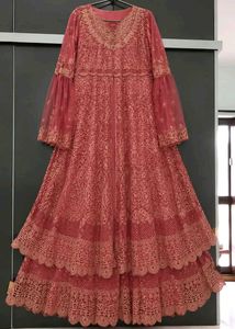 Stunning Maroon Embellished Lehenga Choli