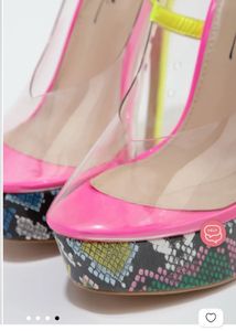 Clear Platform Stiletto Heels
