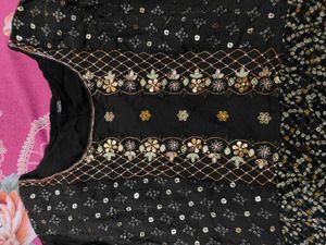 Designer Olive green Sequined Kurta
