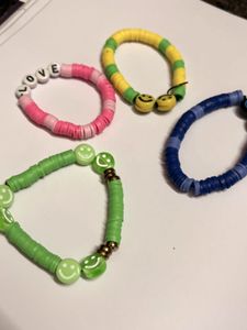 Handmade Beaded Bracelets - Set of 4