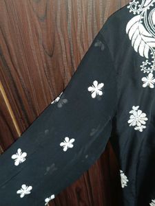 Elegant Black Chikankari Kurta