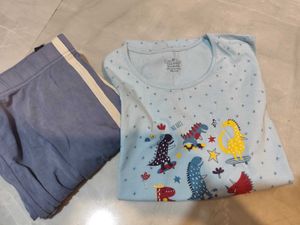 Cute Dinosaur night suit sweet touch