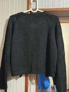 Black Knit Cardigan