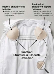 Oversized White Shirt with Shoulder Pads ✨