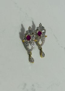 Exquisite Diamond & Ruby Earrings