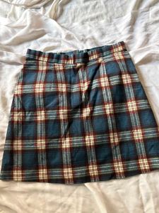 Vintage Plaid Mini Skirt