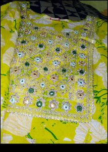 Embroidered anarkali kurti