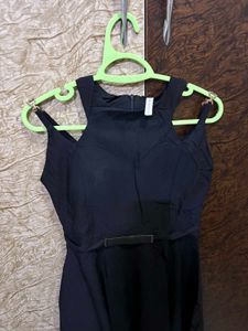 Elegant Black Fit &amp; Flare Dress