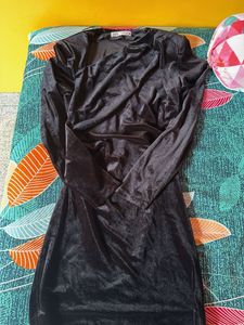 Velvet black dress