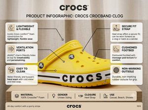 Yellow Crocs Clogs , Extreme Comfort, All Rounder