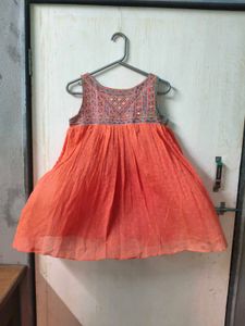 Stylish Orange Kurta Top
