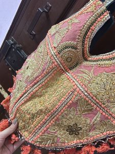 Cloth Bag Patch Embroidered Custom With Tassel