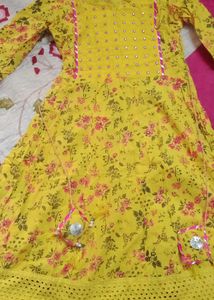 Beautiful Sharara Haldi Ceremony Dress💛