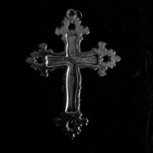 Y2k Flower Cross Silver Metal Pendant for necklace
