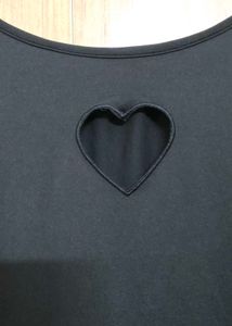 Black Heart Cut-Out Maxi Dress