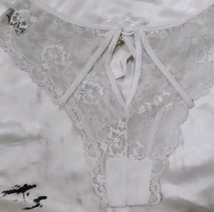 White Lace Thong Panty