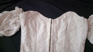 Puff Sleeve Lacey Corset Top(Imported)