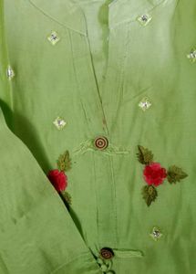 Beautiful Green Embroidered Kurta