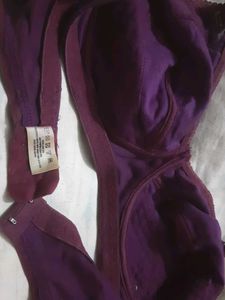 Deep Purple Textured Bra