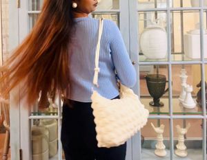 Chic Textured Shoulder Bag