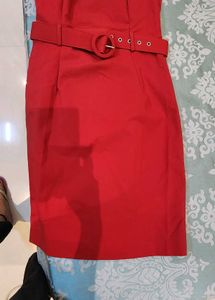 MANGO Red Party Dress