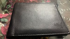 Puma Black Leather Bifold Wallet