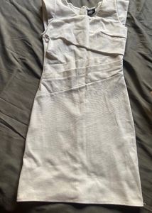 Elegant White Cap Sleeve Mini Dress