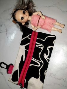 Cute Doll with Fashionable Pouch pake of 2 combo