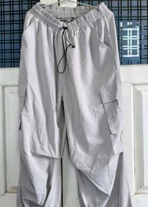 Grey Cargo Jogger Pants