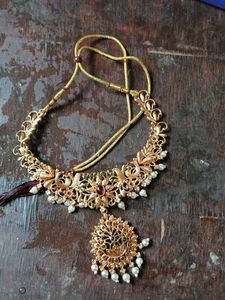 Exquisite Gold Plated Indian Necklace Set