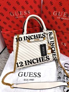 GUESS* *QUILTED SELA SMALL GIRLFRIEND SATCHEL BAG*