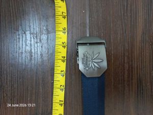 Men's Blue Canvas Belt