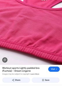 Pink Sports Bra