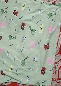 Cartoon Print Twist-Knot T-Shirt