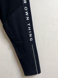 Black Athleisure Pants with "Do Your Own Thing"