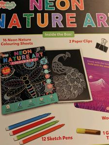 Neon Nature Art Colouring Kit