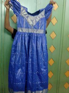 Frock Stitched From Saree.