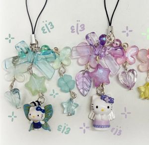 Hello kitty fairy phone charms
