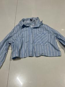 Striped Button-Up Shirt