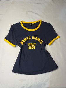 H&M Navy Blue Monte T-Shirt